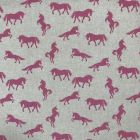 Discover Direct - Cotton Rich Linen Look Fabric, Unicorn Pink