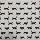 Discover Direct - Cotton Rich Linen Look Fabric, Kitty Black