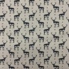 Discover Direct - Cotton Rich Linen Look Fabric Vintage Stags