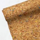 Discover Direct - Natural Cork Vinyl Fabric Rainbow