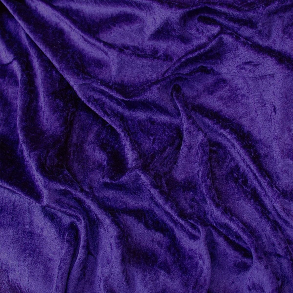 Discover Direct - Crushed Velvet Dress Fabric, Purple