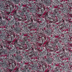 Viscose Twill Chalis Print Dress Fabric Mia, Sangria