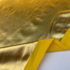 Poly Metallic Spandex Fabric, Gold