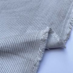 8 Wale Cotton Corduroy, Silver Grey