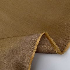 Faux Silk Poly Dupion, Antique Gold