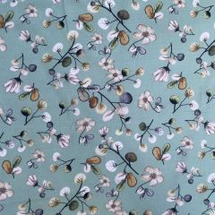 Cotton Lawn Print Fleur, Green