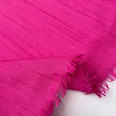 Faux Silk Poly Dupion, Fuschia Pink