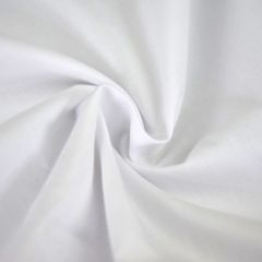 Plain Polycotton Fabric, White