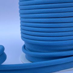 Polycotton Flanged Insertion Piping, Sunset Blue