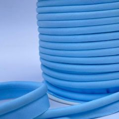 Polycotton Flanged Insertion Piping, Pale Blue