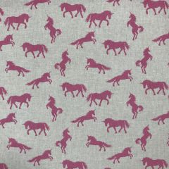 Discover Direct - Cotton Rich Linen Look Fabric, Unicorn Pink