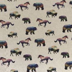 Discover Direct - Cotton Rich Linen Look Fabric, Animal Wilderness 