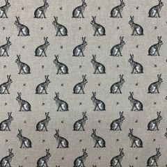 Discover Direct - Cotton Rich Linen Look Fabric Vintage Rabbits