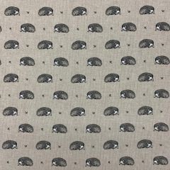 Discover Direct - Cotton Rich Linen Look Fabric Vintage Hedgehogs 