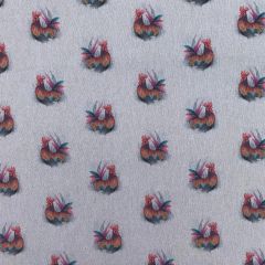 Discover Direct - Cotton Rich Linen Digital Look Fabric Panels & All Overs, Rooster
