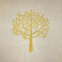 Discover Direct - Cotton Rich Linen Digital Look Fabric Panels & All Overs (per Panel), Mulberry Tree Mustard
