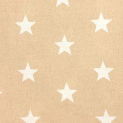 Printed Crafty Cotton Fabric Large Star, Beige