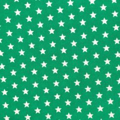 Printed Crafty Cotton Fabric Small Star, Emerald