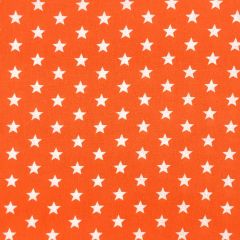 Printed Crafty Cotton Fabric Small Star, Orange