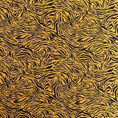 Printed Jersey Fabric Tiger, Mustard