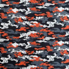 Printed Jersey Fabric Camo, Grey