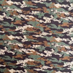 Printed Jersey Fabric Camo, Khaki