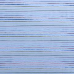 Printed Jersey Fabric Pintstripe, White