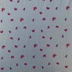 Printed Jersey Fabric Butterfly Dots, Beige