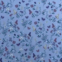 Printed Jersey Fabric Butterfly Spring, Green