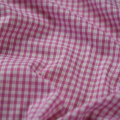 Gingham P/C 1/8 inch Corded Check, Baby Pink