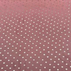 Scuba Suede Foil Dot, Rose Pink