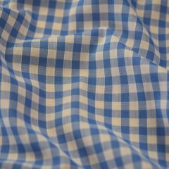 Gingham P/C 1/4 inch Corded Check, Sky Blue