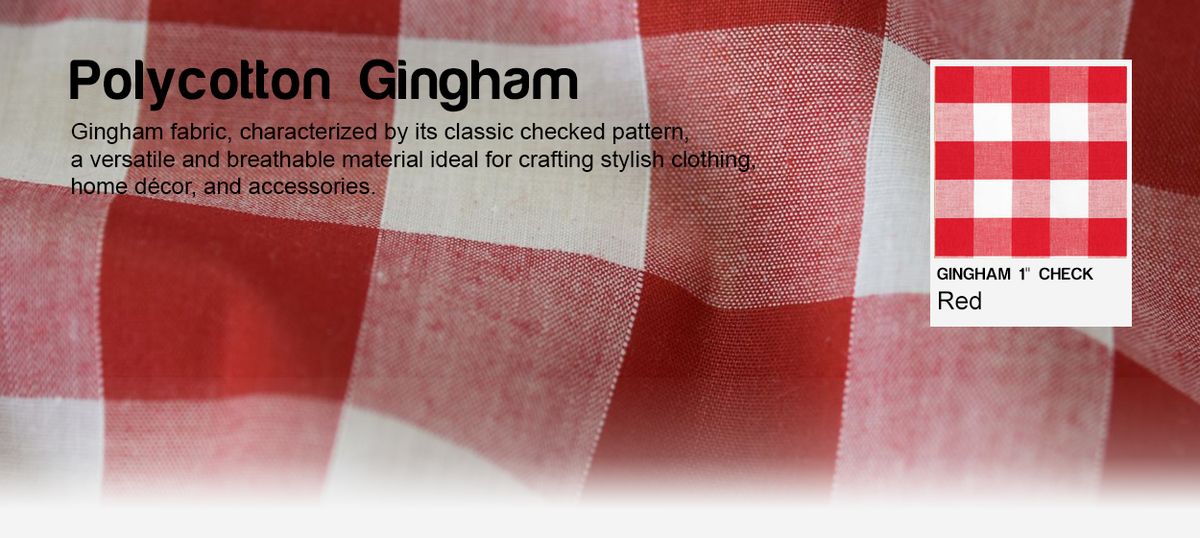 Polycotton Gingham Banner